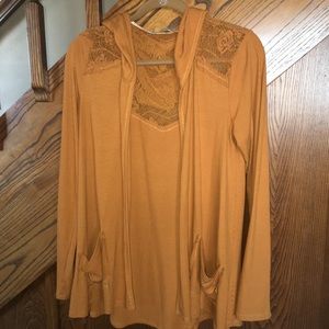 Maurice’s Hooded Open Front Cardigan